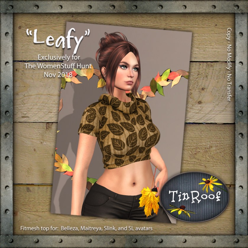 TinRoof Leafy for WS Hunt Nov 2018