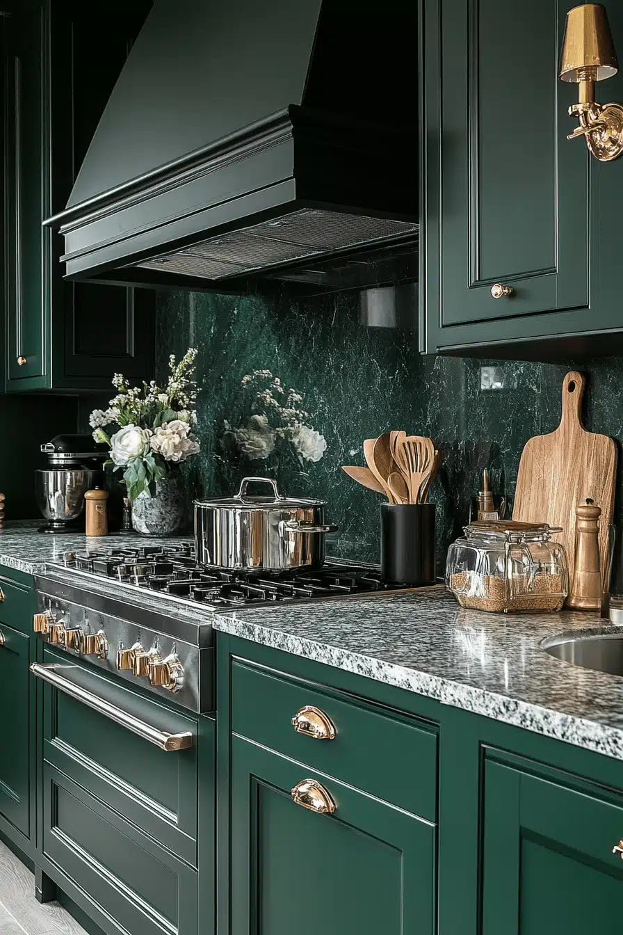 Dark Green Kitchen Ideas: Transform Your Space with Elegant Greens - Image 1