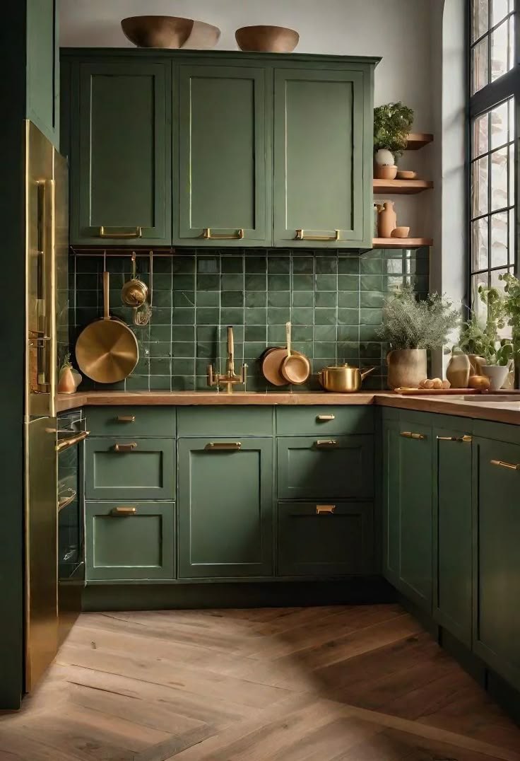 Dark Green Kitchen Ideas: Transform Your Space with Elegant Greens - Image 3
